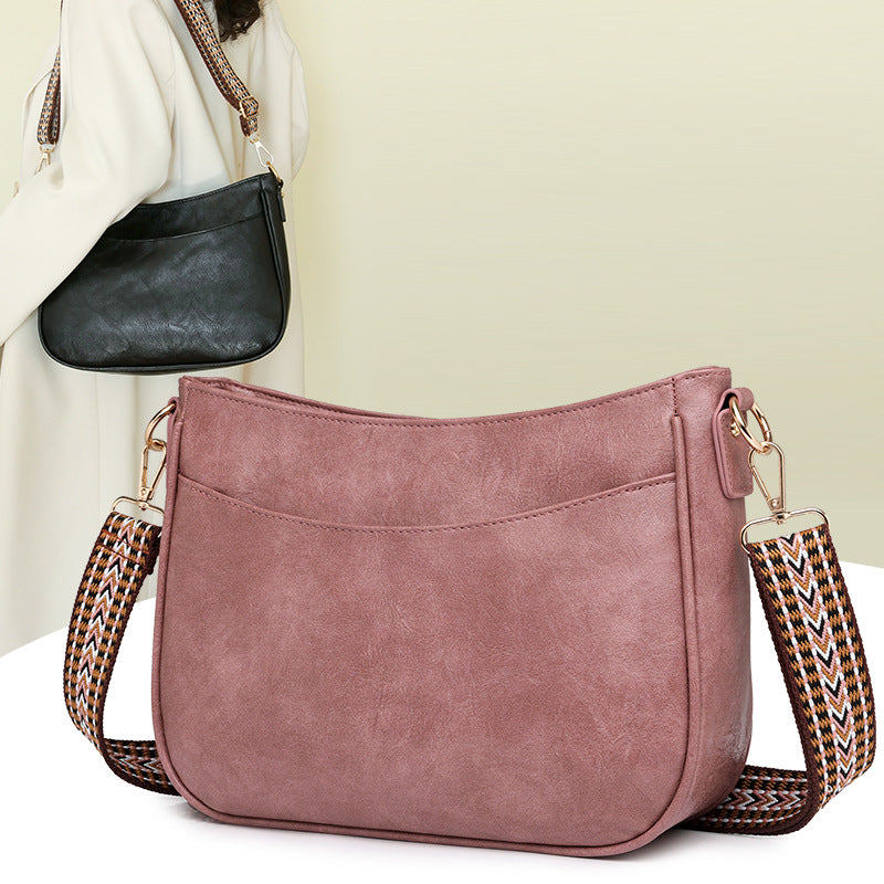 Women Soft Leather Shoulder Bag, Retro Large Capacity Crossbody Armpit Bag