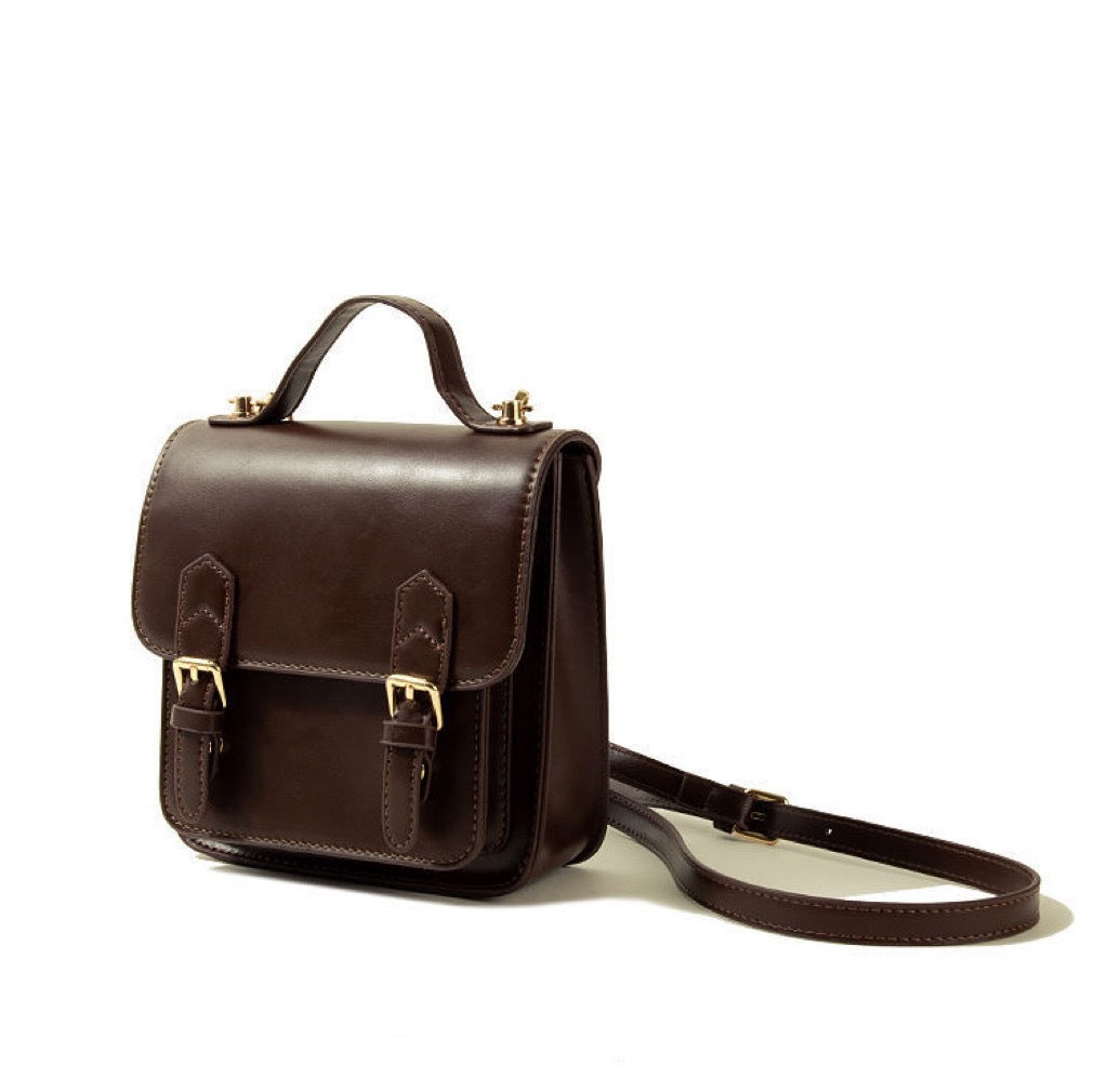 Vintage Mini PU Leather Convertible Backpack Purse