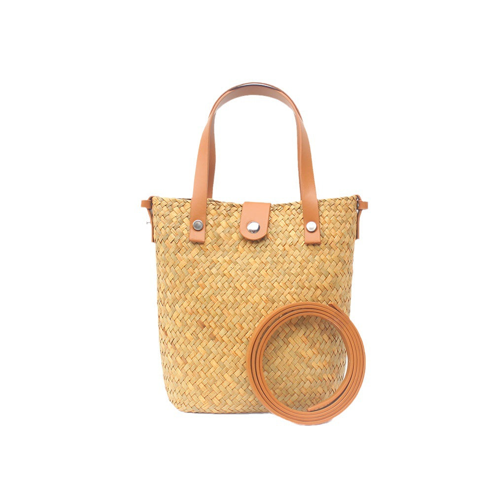 Straw Hand-Woven Crossbody Beach Phone Bag