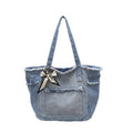 2026 Women Casual Denim Shoulder Large Tote Bag