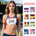 World Cup Waterproof Flag Face Tattoo Sticker