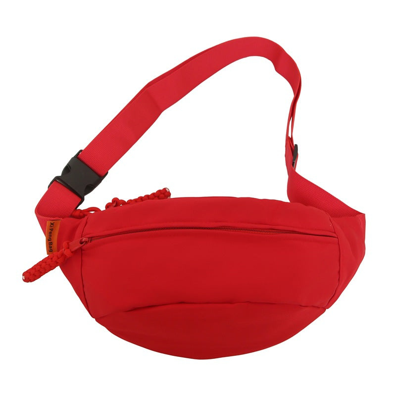 Women Trending Summer New Korean Sporty Zipper Waist Crossbody Bag