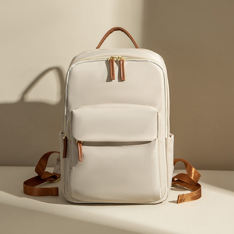 Korean Style Casual Commuting Computer Backpack For Women 2026 Spring And Summer Versatile Simple Oxford Cloth Travel Backpack Large Capacity