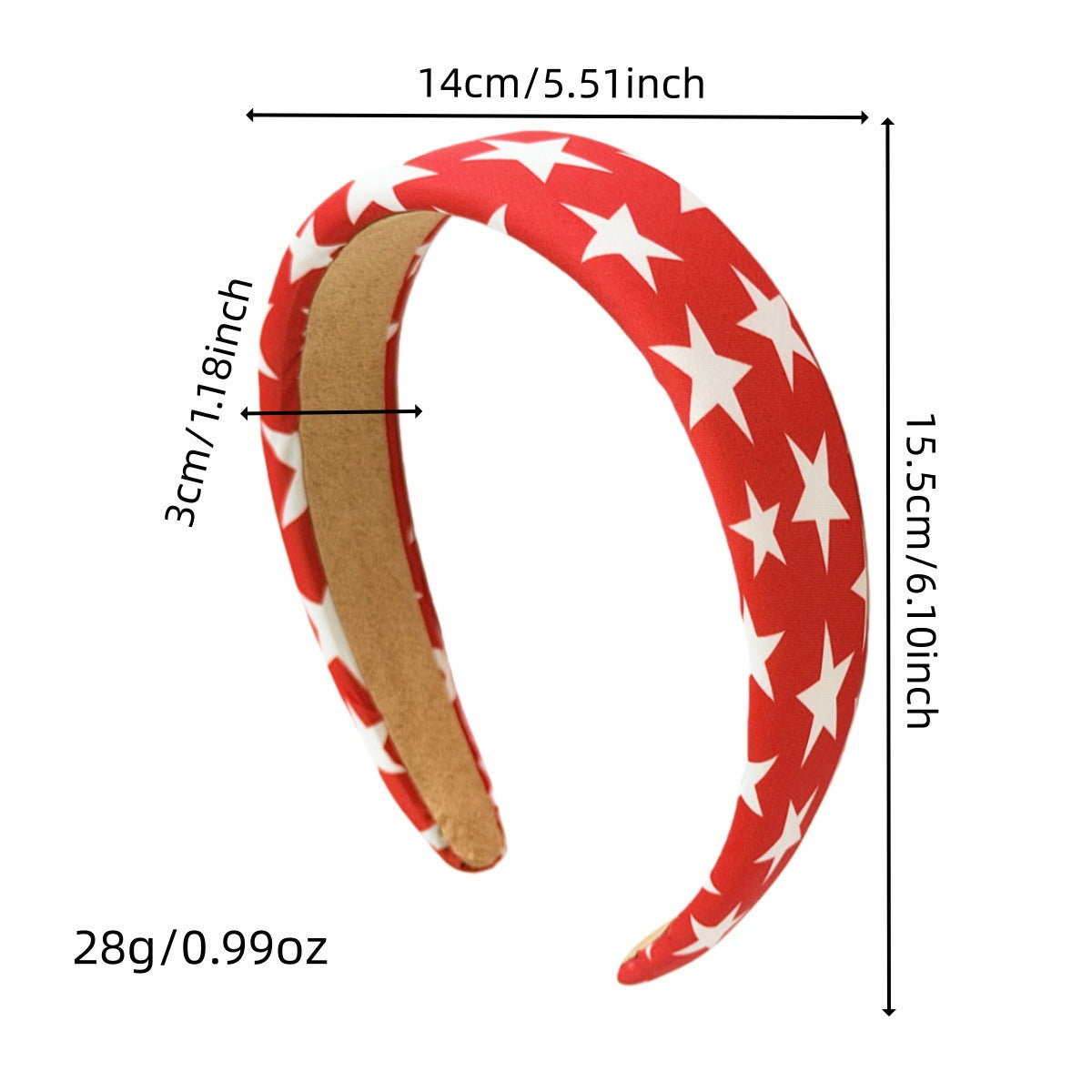 Independence Day Stars Stripes Sponge Headband