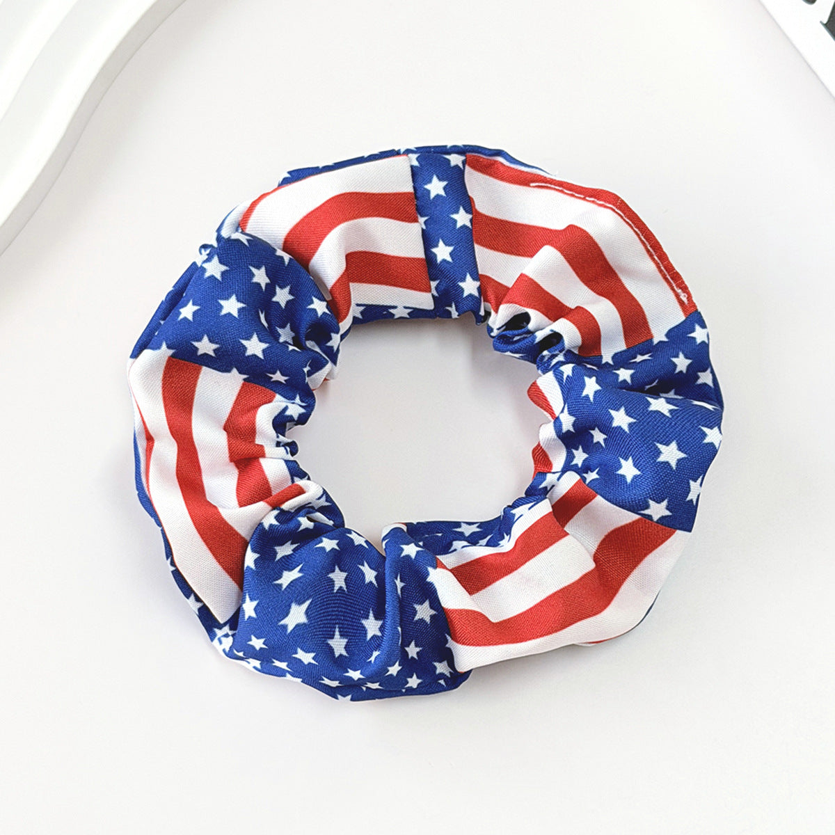 Independence Day American Flag Scrunchie