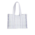 Floral Large Capacity Ruffle Canvas Tote Bag