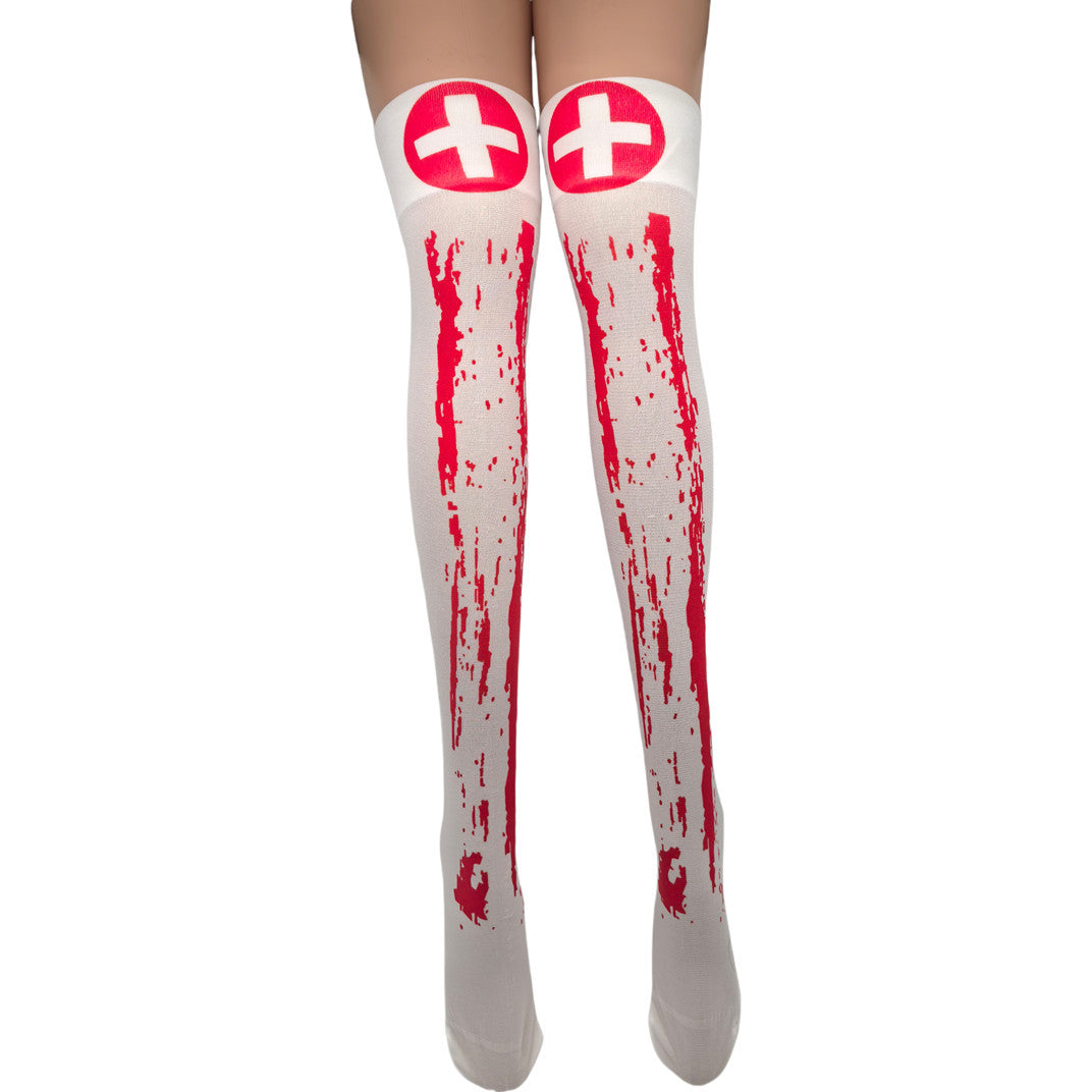 Christmas Halloween Party Knee high Socks Cosplay Apparel Accessories
