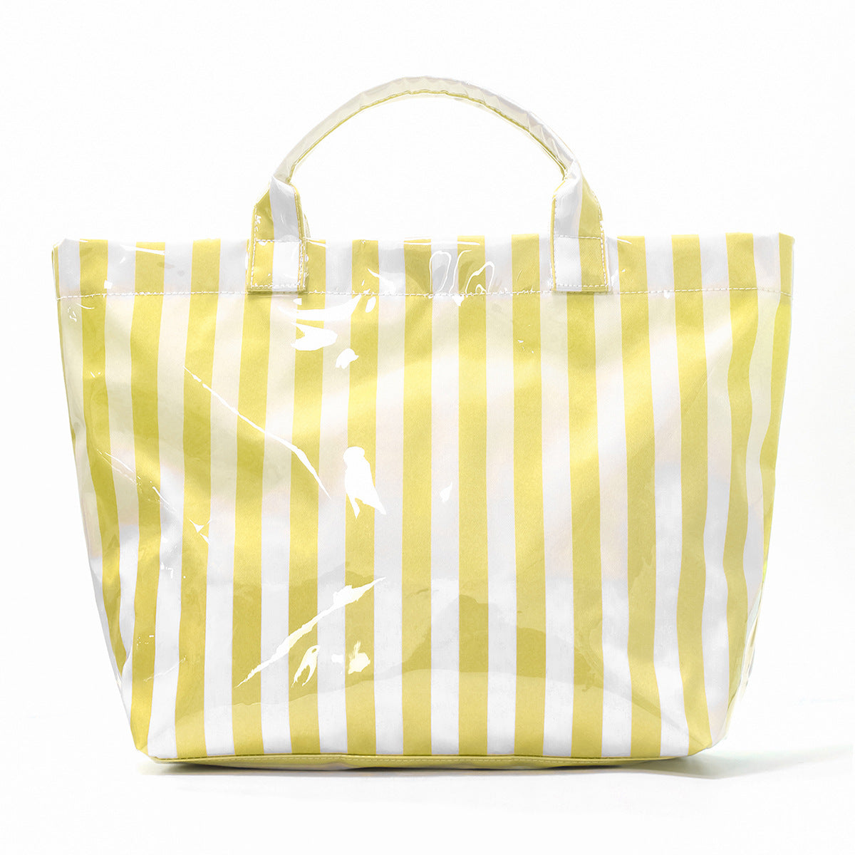 Striped Lightweight Large Capacity Travel Shoulder Tote Bag