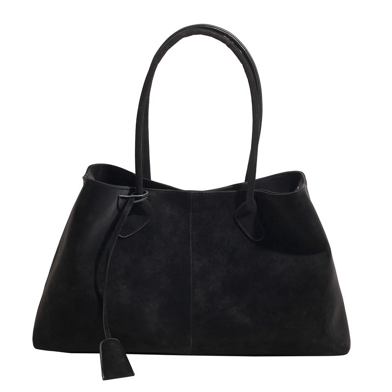 Western Oversized Solid PU Tote Bag