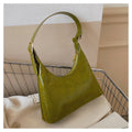 Minimalist PU Shoulder Bag with Modern Hobo Silhouette