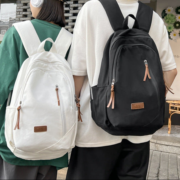 Women 2026 Large Capacity Canvas Backpack, Casual Travel Student School Bag