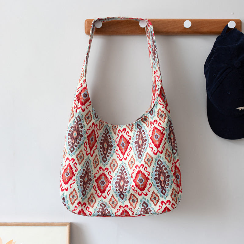 Women Ethnic Pattern Versatile Cultural Creative Cloth Bag