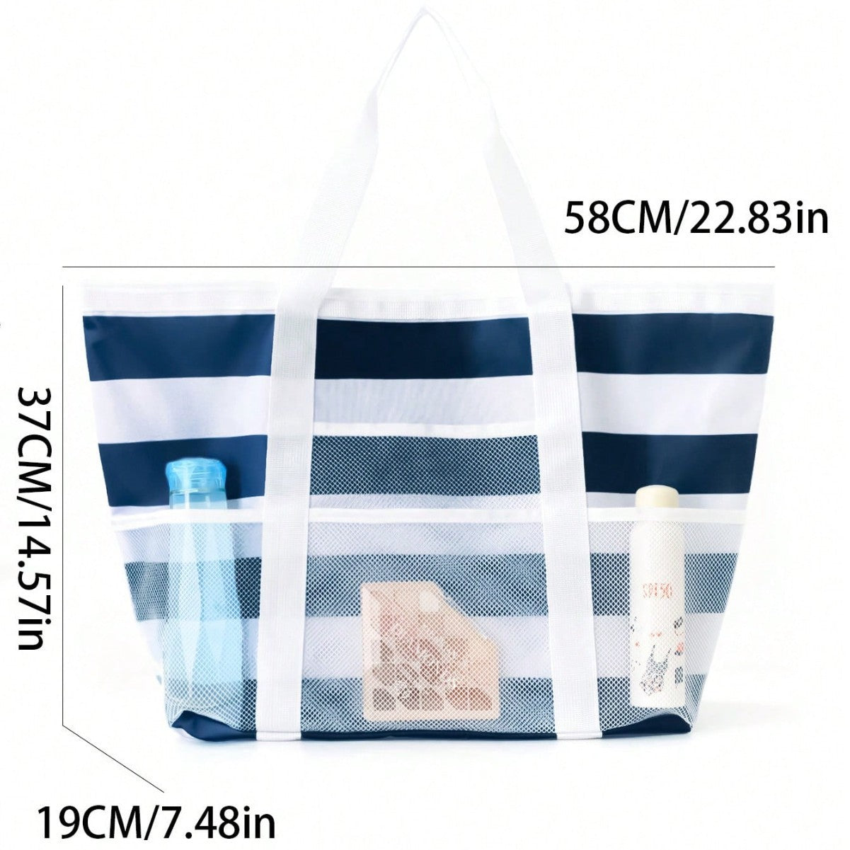 Large Capacity Mesh Beach Swimsuit Storage Bag