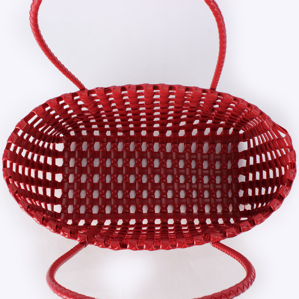 Women Hollow Woven Basket Bag, Casual Beach Vacation Shoulder Bag