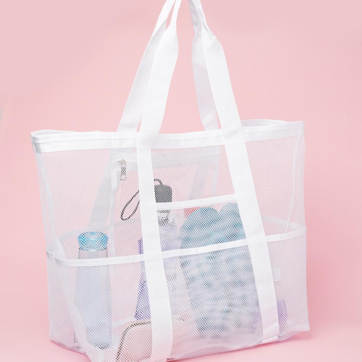 Large Capacity Mesh Beach Swimsuit Storage Bag