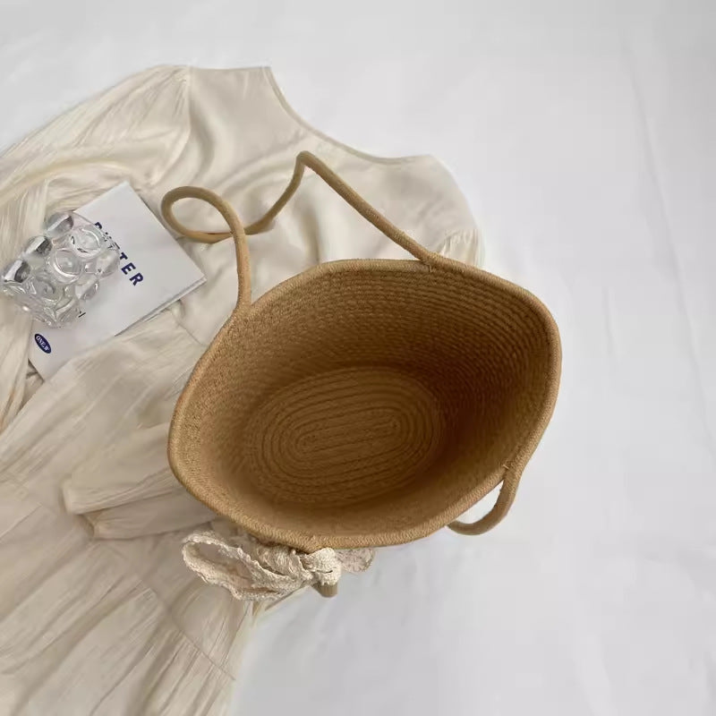 Women 2026 New Summer Handheld Shoulder Woven Straw Large Tote Bag