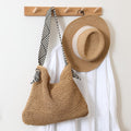 Women Korean Striped Straw 2026 New Solid Shoulder Vacation Bag