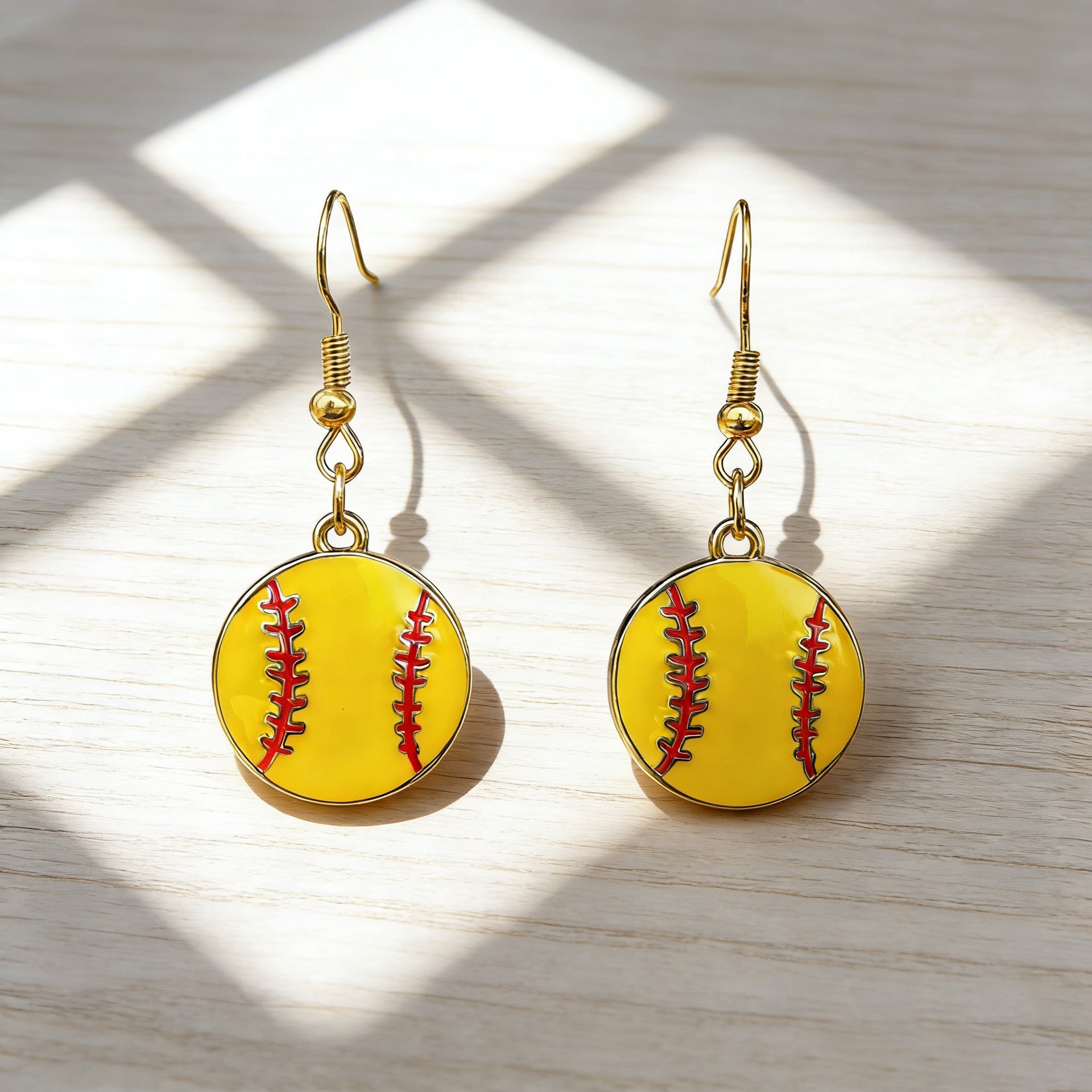 World Cup Football Basketball Baseball Earrings