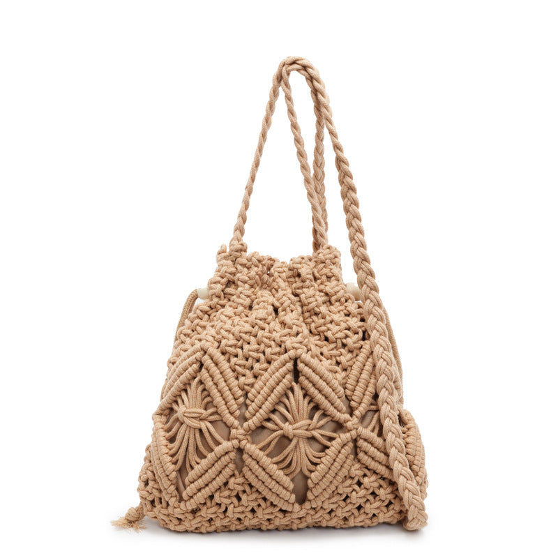 Women Woven Large 2026 New Fashion Crossbody Unique Bucket Bag
