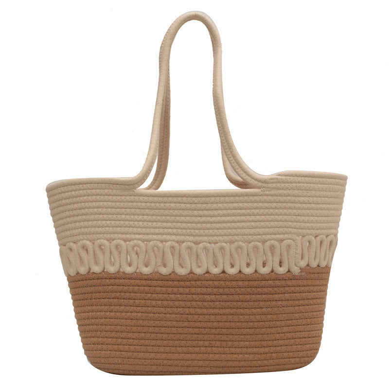 Cute Straw Woven Beach Shoulder Bag