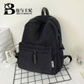 New Corduroy College Student Backpack Women'S Large Capacity School Bag Junior High School Student Solid Color Simple Travel Backpack For Men And Women