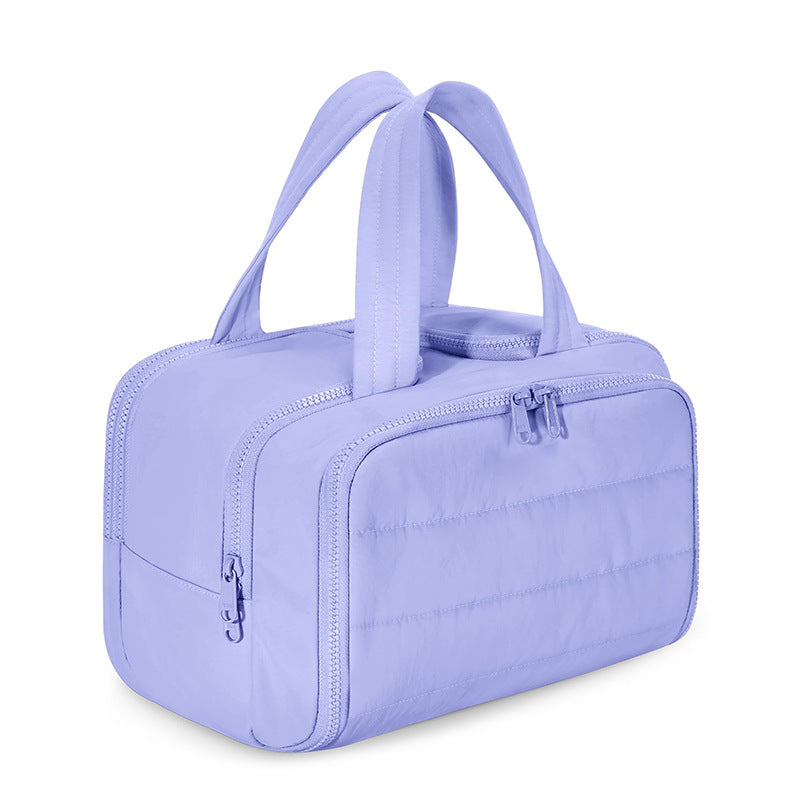 Fluffy Wide Opening Large Capacity Cosmetic Bag