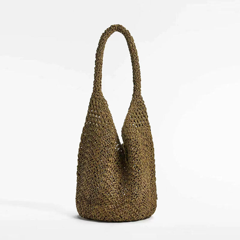 Resort Shoulder Straw Woven Beach Bag