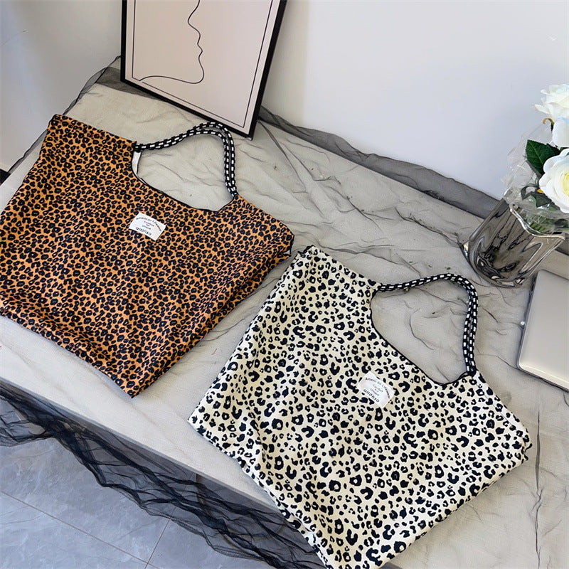 Zhao Lusi'S Same Ins Floral Bag, Lazy Korean Shoulder Bag, Simple, Fashionable And Trendy Casual Student Bag