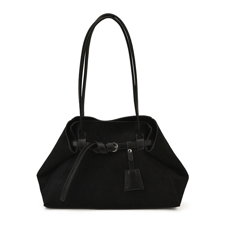 Women Suede Retro Crossbody Tote Bag