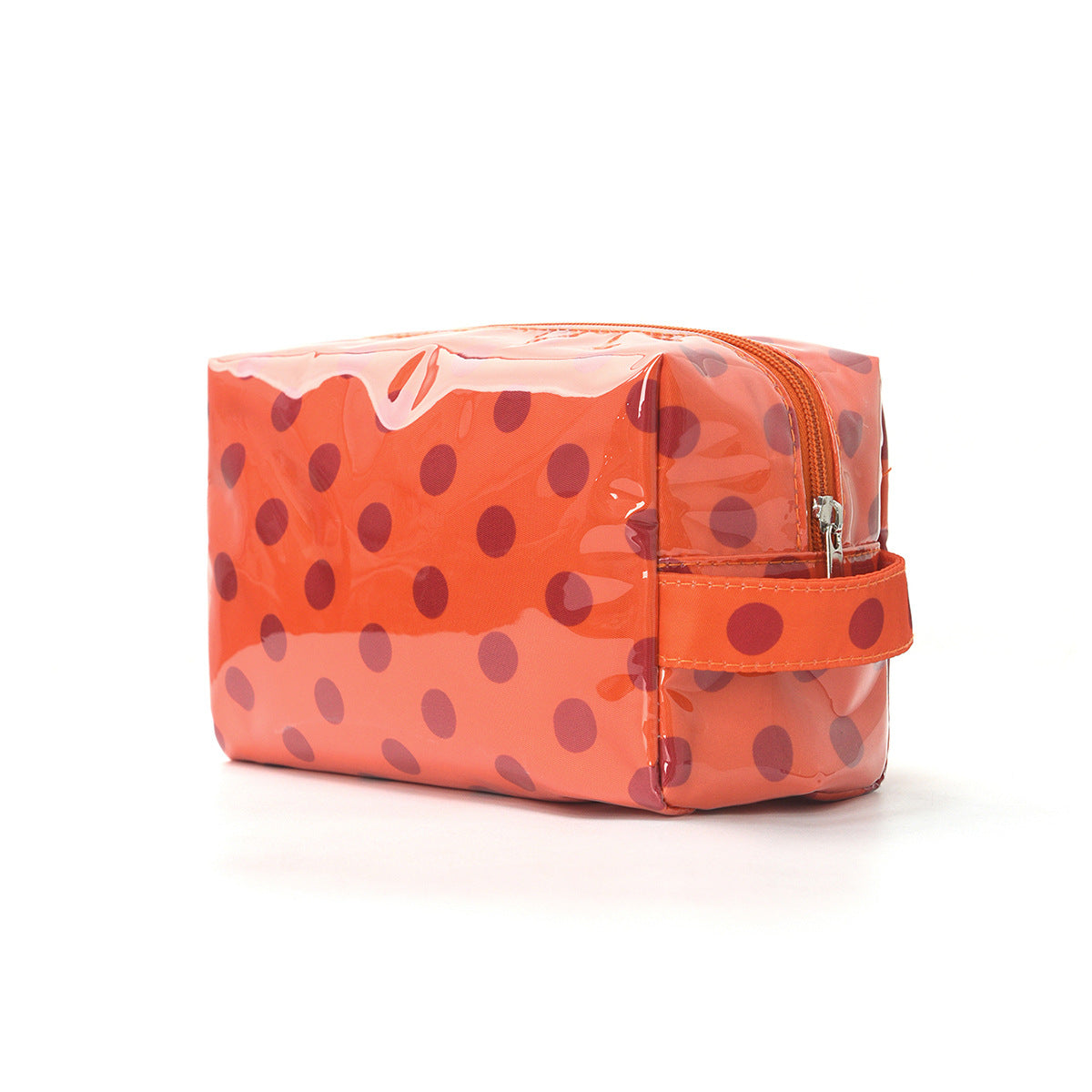 Large-Capacity Striped Travel Cosmetic Bag