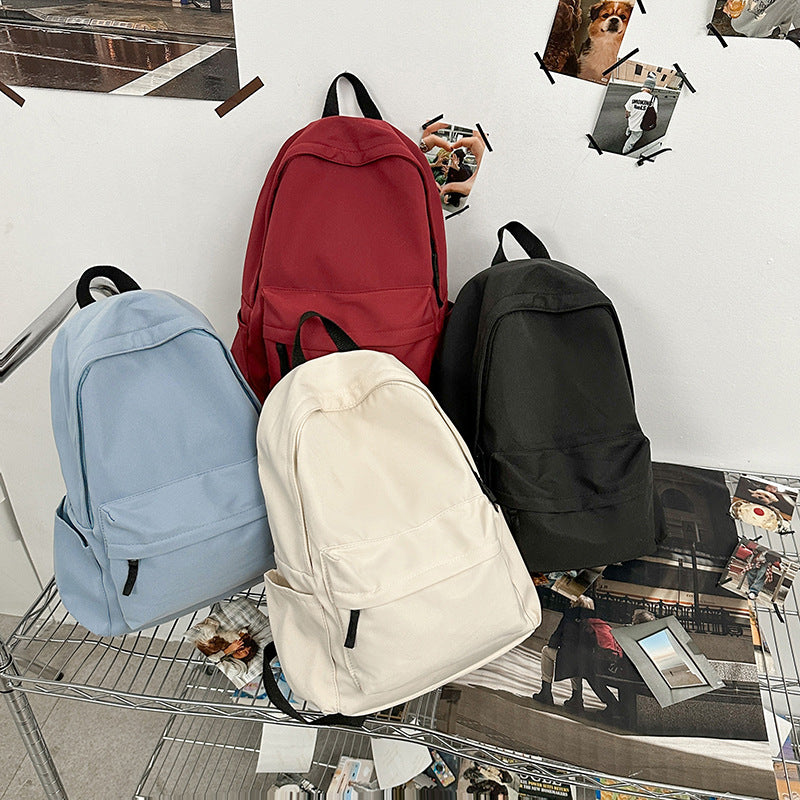 Large Capacity Solid Color Backpack