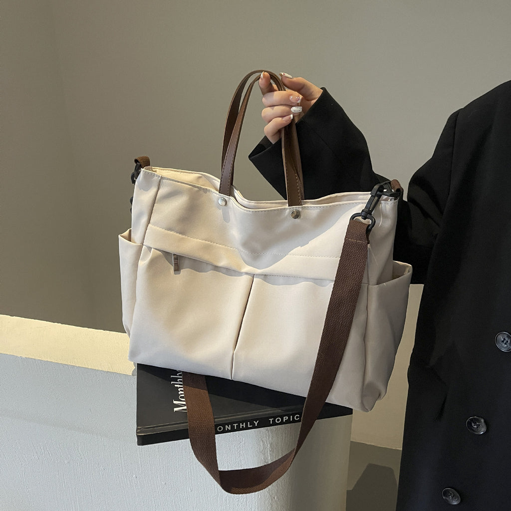 Casual Multi Pocket Everyday Convertible Shoulder Tote Bag