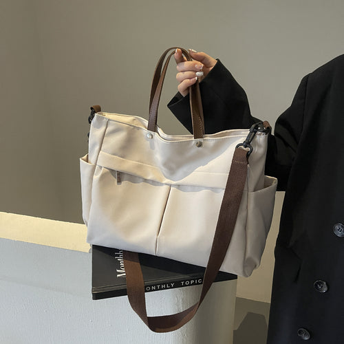 Casual Multi Pocket Everyday Convertible Shoulder Tote Bag