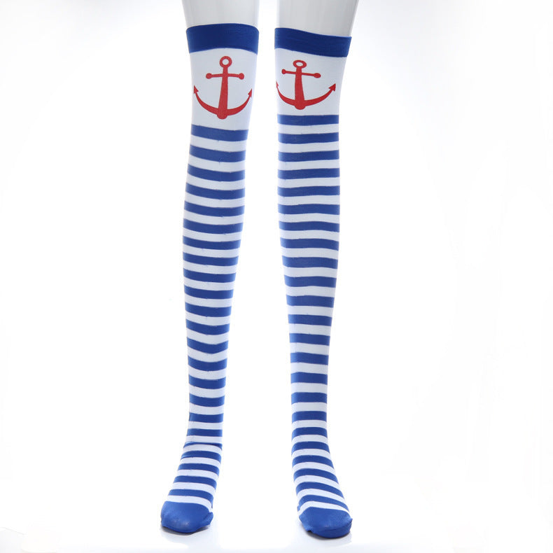 Christmas Halloween Party Knee high Socks Cosplay Apparel Accessories