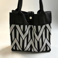 Casual Assorted Patterns Textured Snap Closure Tote Bag