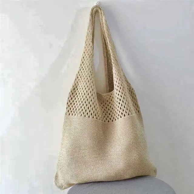 Women Yarn 2026 New Hand Knit Underarm Unique Shoulder Commute Tote Bag