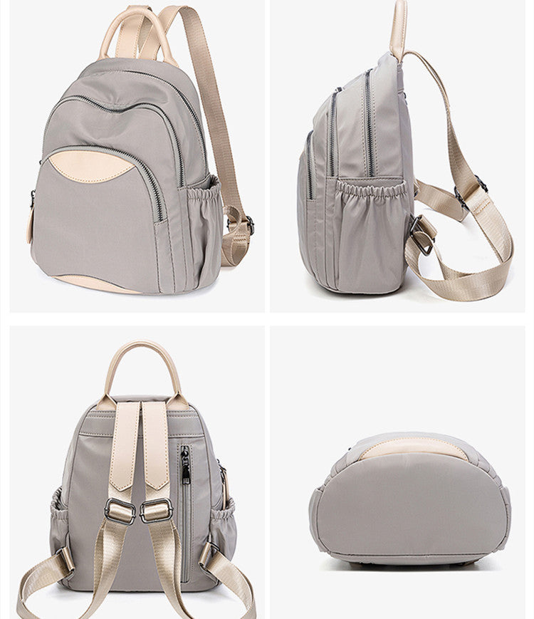 2026 Summer New Oxford Cloth Backpack Women'S Korean Version Easy-To-Match Large Capacity Casual Travel Backpack Student School Bag