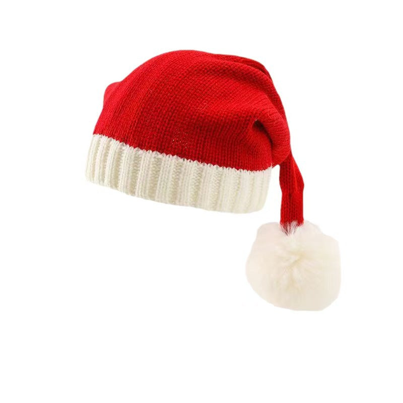 Christmas Santa Knit Pom Pom Hats for Kids and Adults