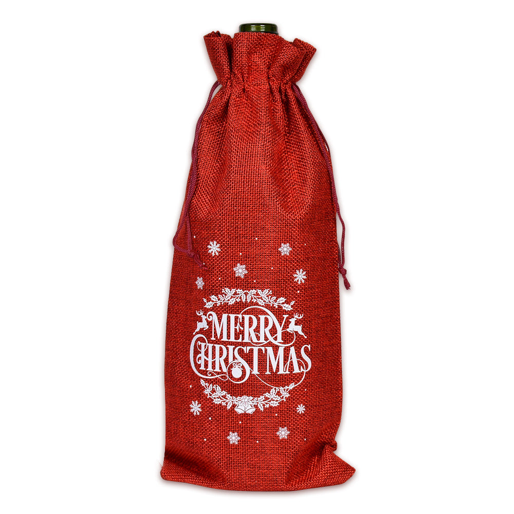 Buffalo Plaid Christmas Drawstring Holiday Gift Bags