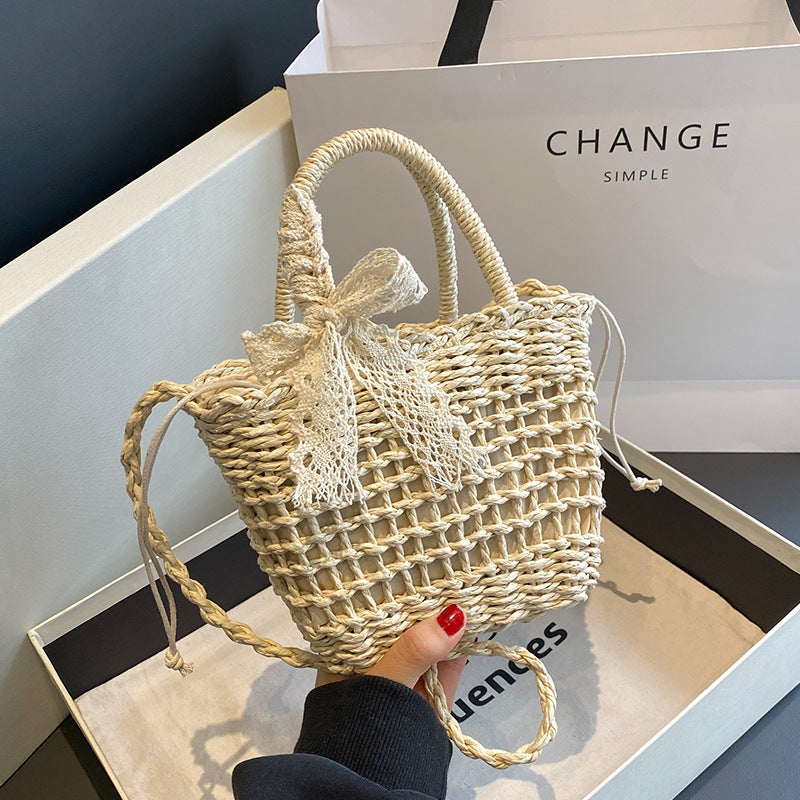 2026 New Straw Woven Crossbody Bucket Bag