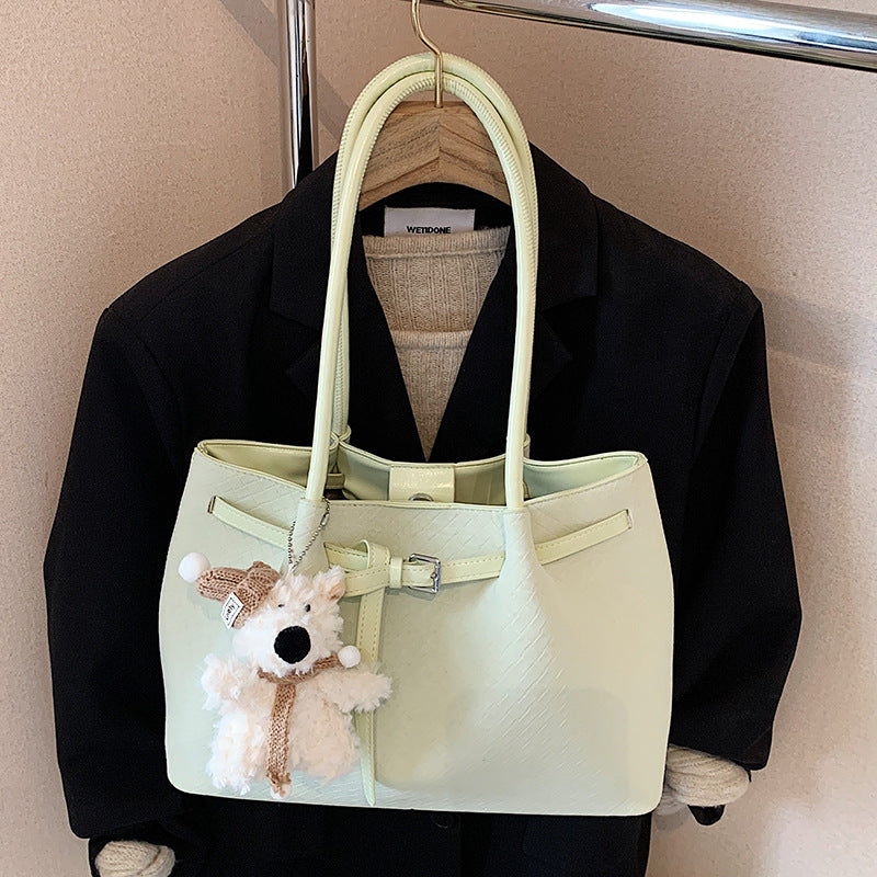 Spring Summer New Fashion Soft Minimalist Underarm Tote Commute Bag