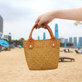 Straw Handwoven Hand-Carrying Mini Beach Bag