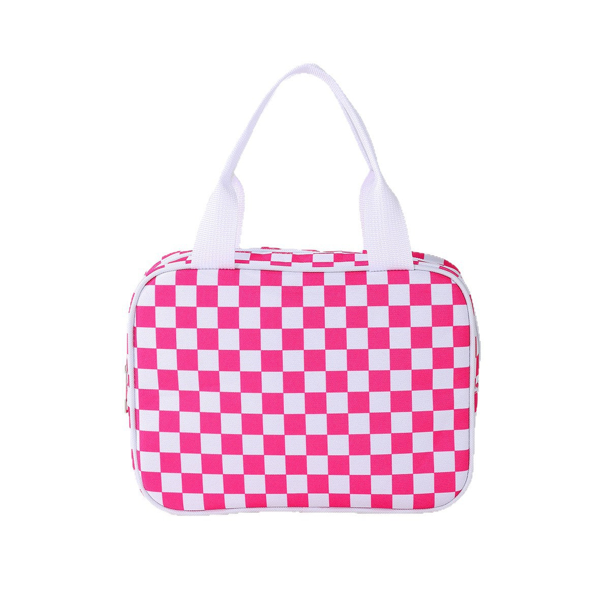 Checkerboard Large Capacity Insulated Lunch Bag