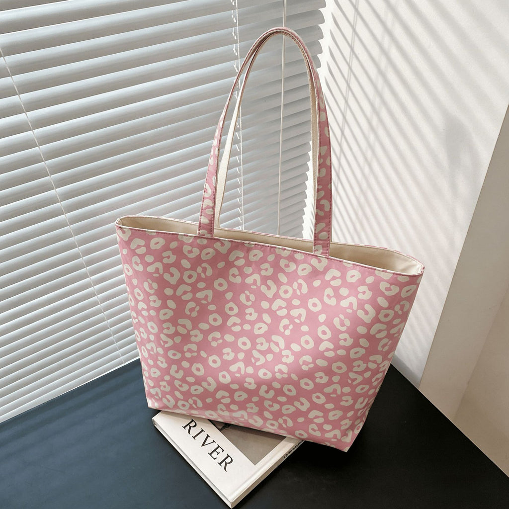 Leopard Print Large Capacity Tote Bag