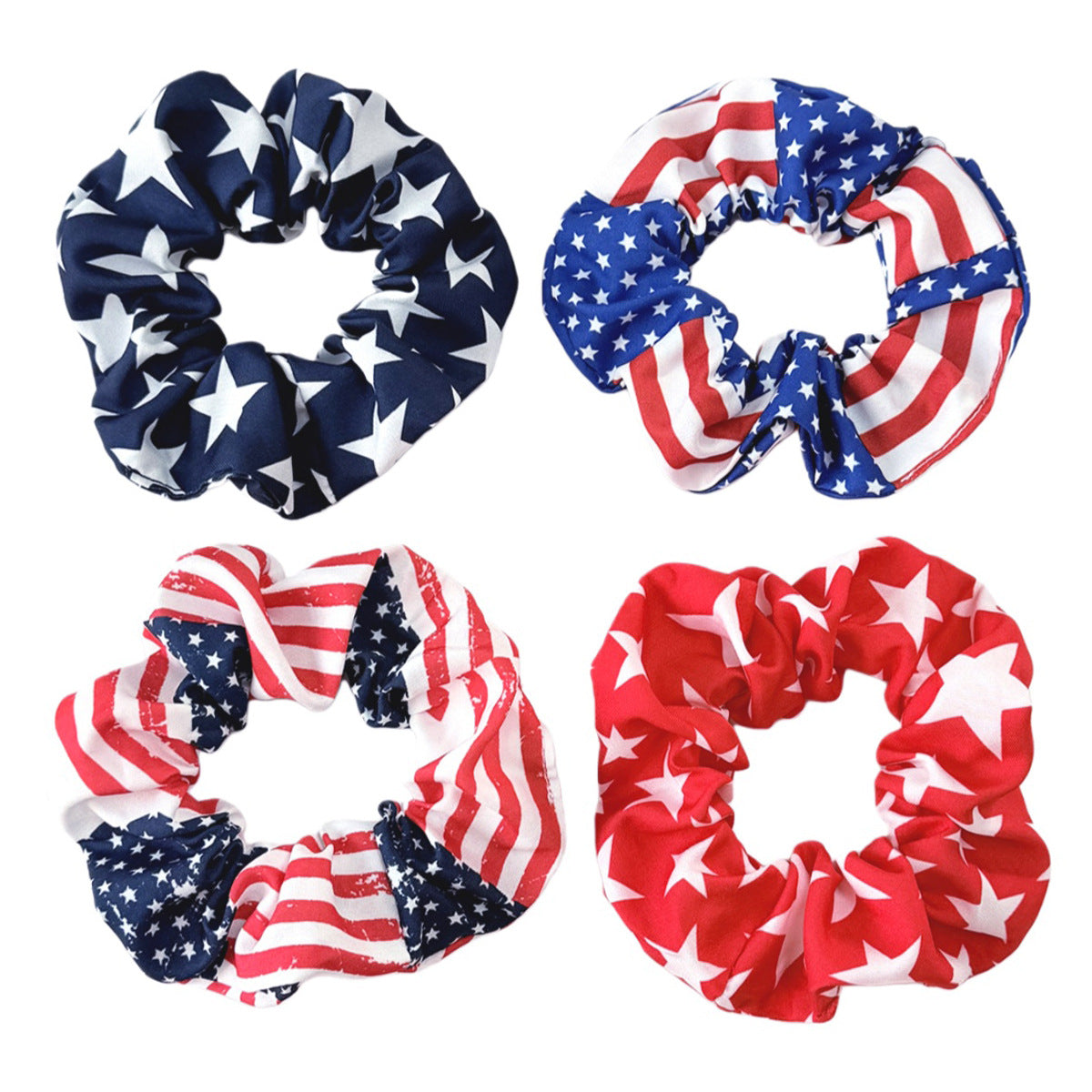 Independence Day American Flag Scrunchie