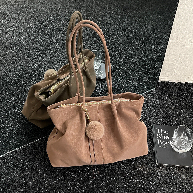 Soft PU Leather Carryall Tote Bag
