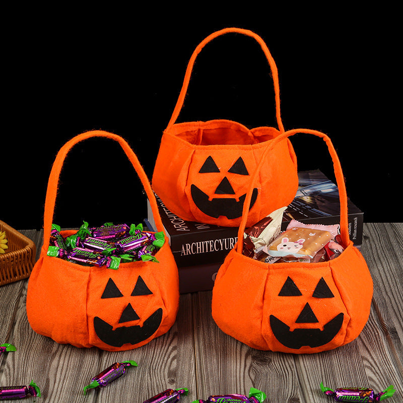 Halloween Plush Trick-or-Treat Embroidered Character Bucket Bag