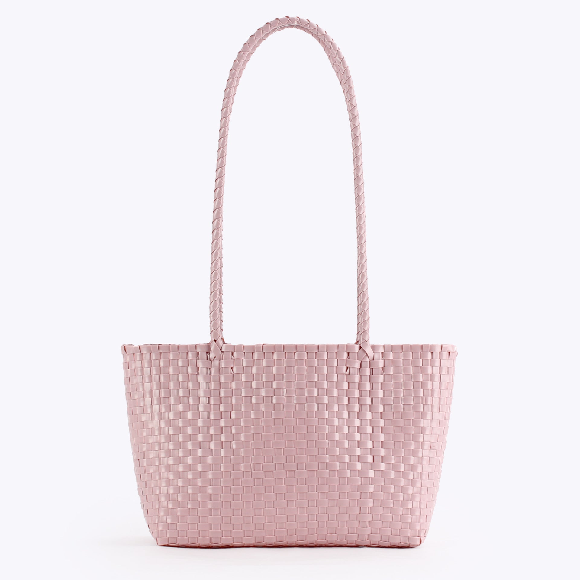 Colorful Lightweight Woven PVC Shoulder Tote Bag