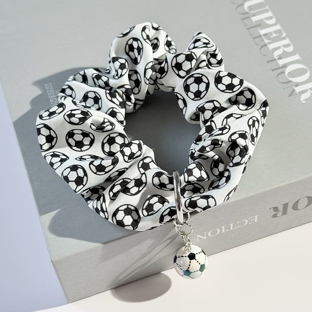 World Cup Football Scrunchie with Pendant