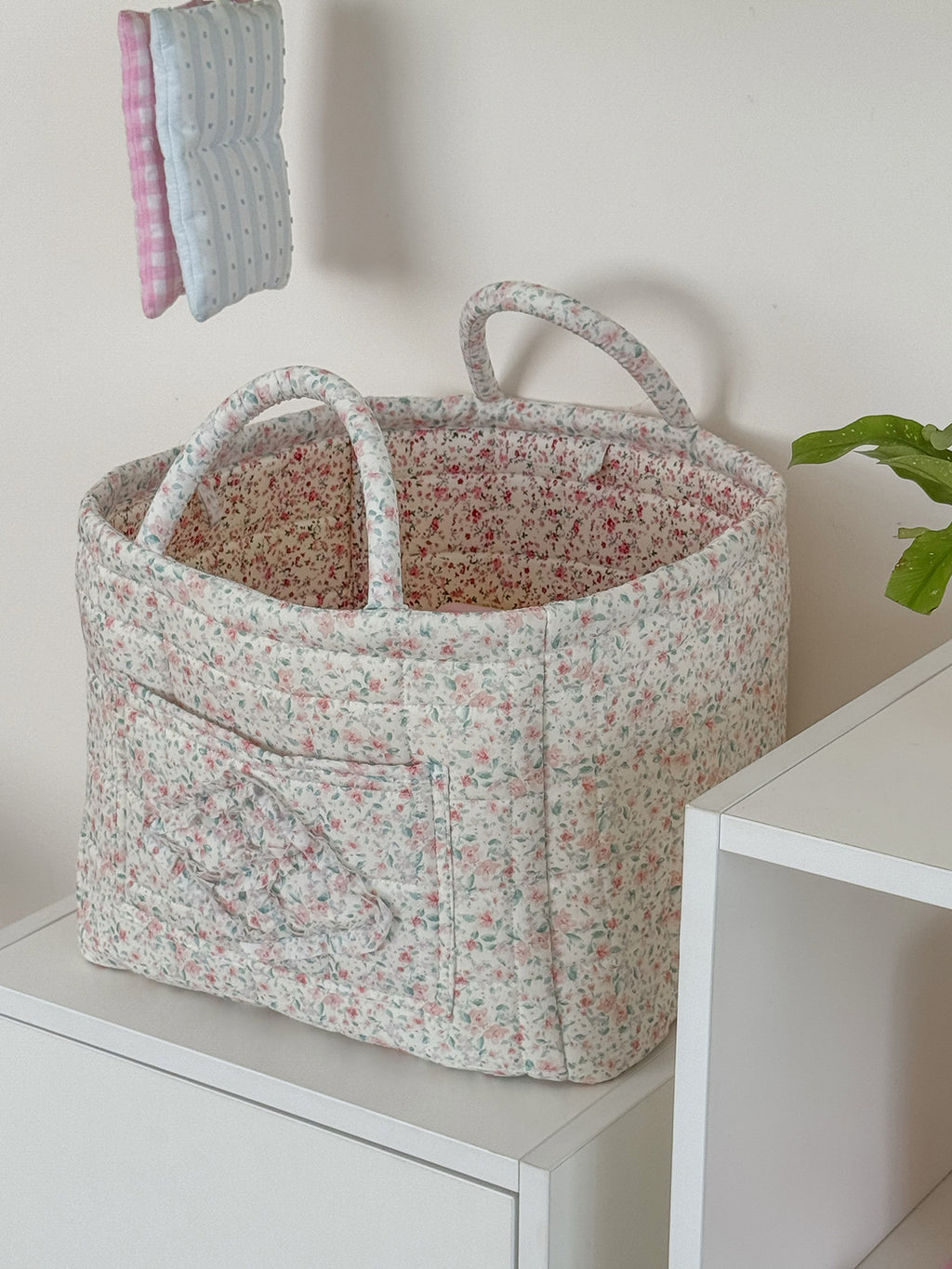 Floral Foldable Lightweight Storage Basket